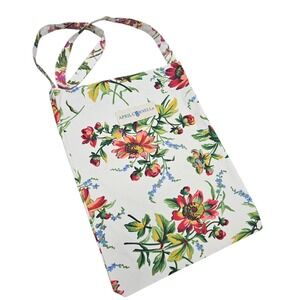 April Cornell Floral Tote‎ Bag Cotton Canvas Flowers Cottagecore Shoulder Bag